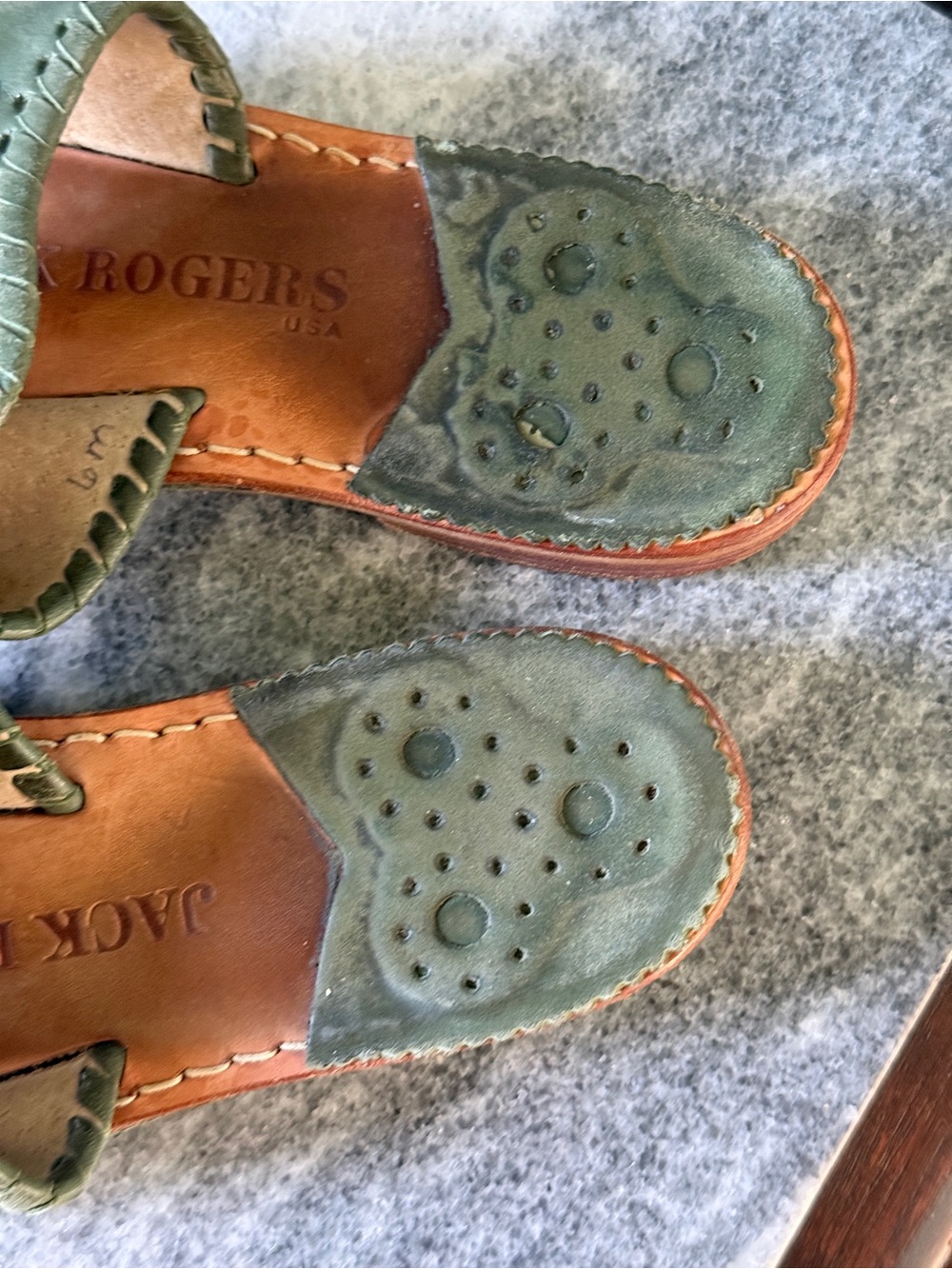 Jack Rogers - Original Jacks Sandal - Green - Size 6 View 3